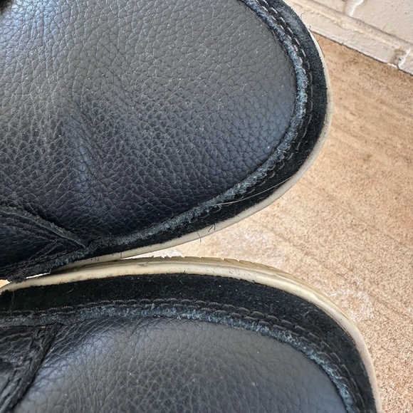 Clarks Collection Mens Sz 9.5 Sneakers Shoes Leather Black Casual Comfort - Picture 7 of 10